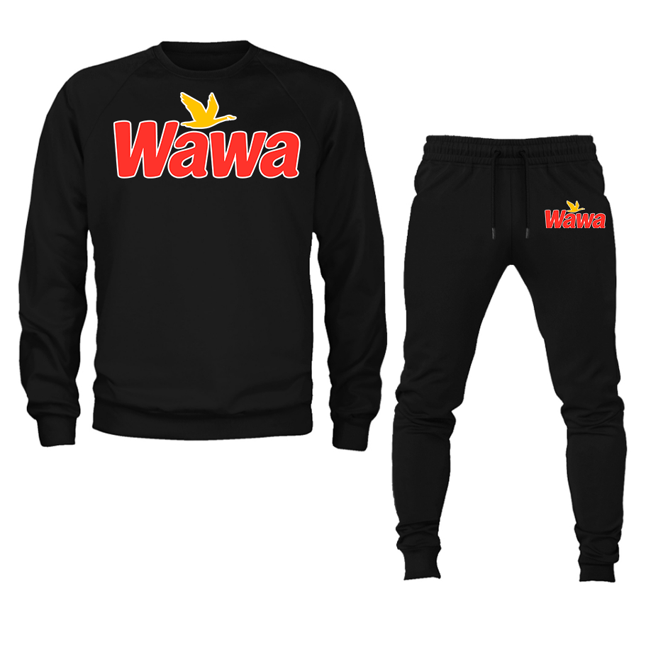 Men's Wawa Gas Station Crewneck Sweatshirt Joggers Suit